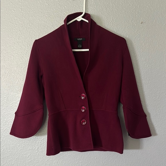 Alfani Women's Deep Red Sweater Jacket Small - Picture 1 of 10